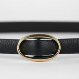 CINTURÓN OVAL - NEGRO