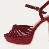 SANDALINA LENA - GUINDA