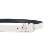 CINTURÓN MINI ENDLESS - BLANCO OFF /DORADO