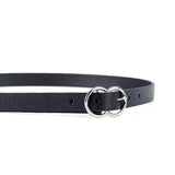 CINTURÓN MINI ENDLESS - NEGRO/PLATA