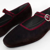BALERINA BRUNELLA - MARRÓN/GUINDA