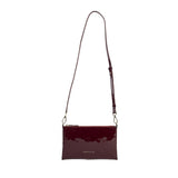 CARTERA CATA - GUINDA/CHAROL