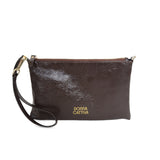 CARTERA COTE - MARRÓN BRILLOSO