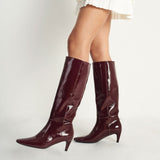 BOTA MARGOT - GUINDA / CHAROL