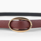 CINTURÓN OVAL - GUINDA