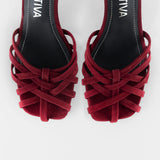 SANDALIA ROMA - GUINDA